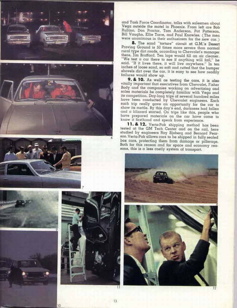 1971 Chevrolet Vega Dealer Booklet Page 14